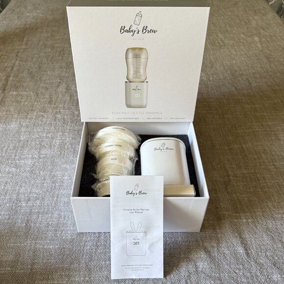 EUC Baby's Brew Portable Bottle Warmer with 4 Adapters - Picture 2 of 10